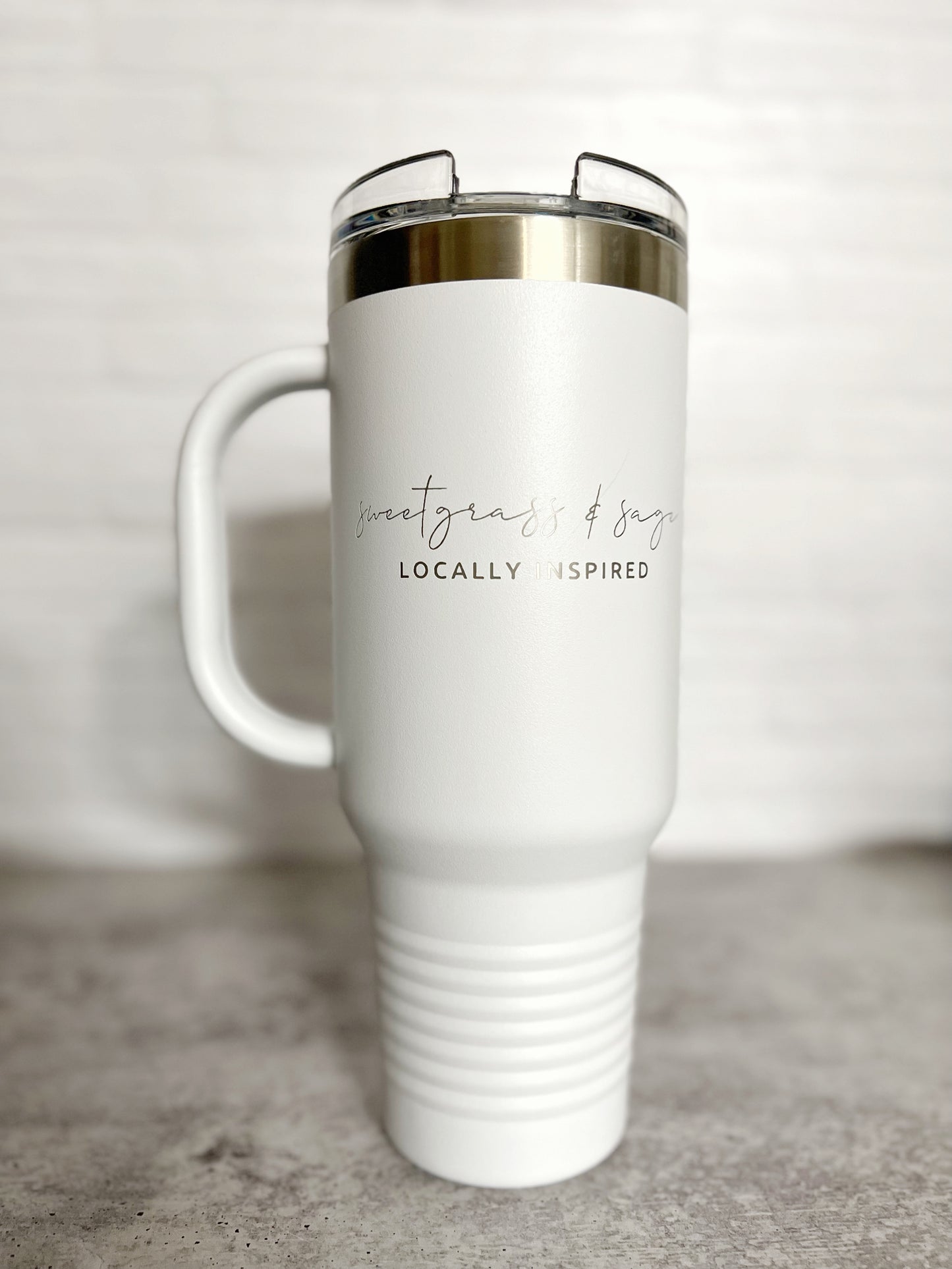 40 oz Travel mug CUSTOMIZED with your info