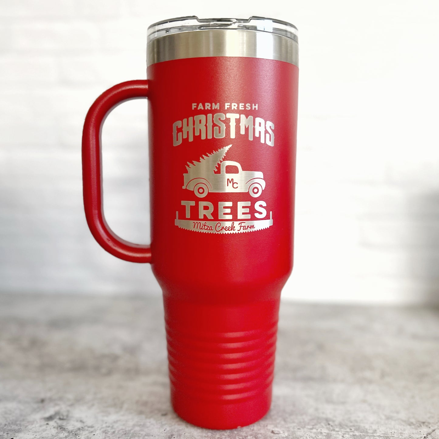 40 oz Travel mug CUSTOMIZED with your info