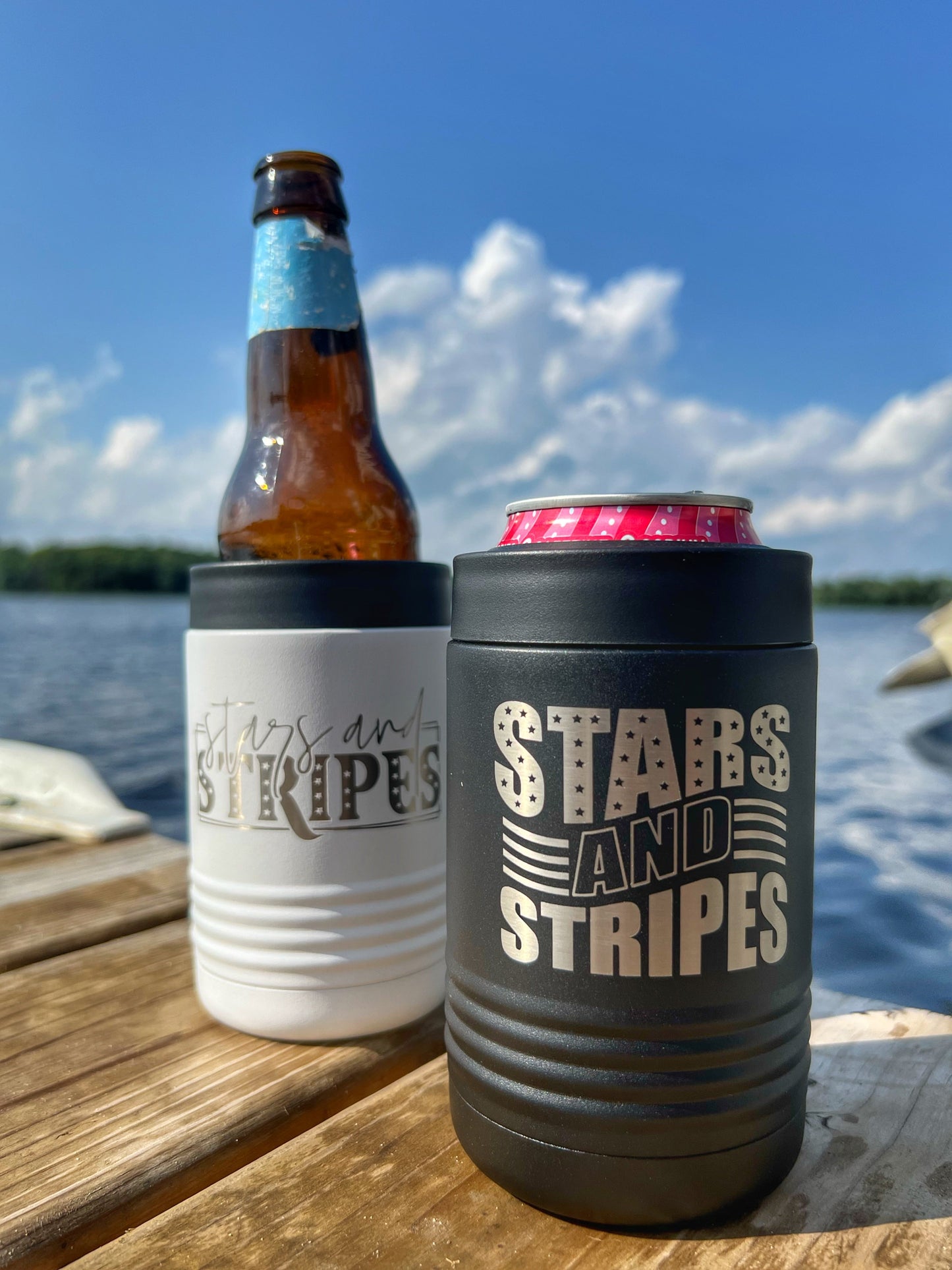 Stars & Stripes Can/Bottle Holder PICKUP ONLY!