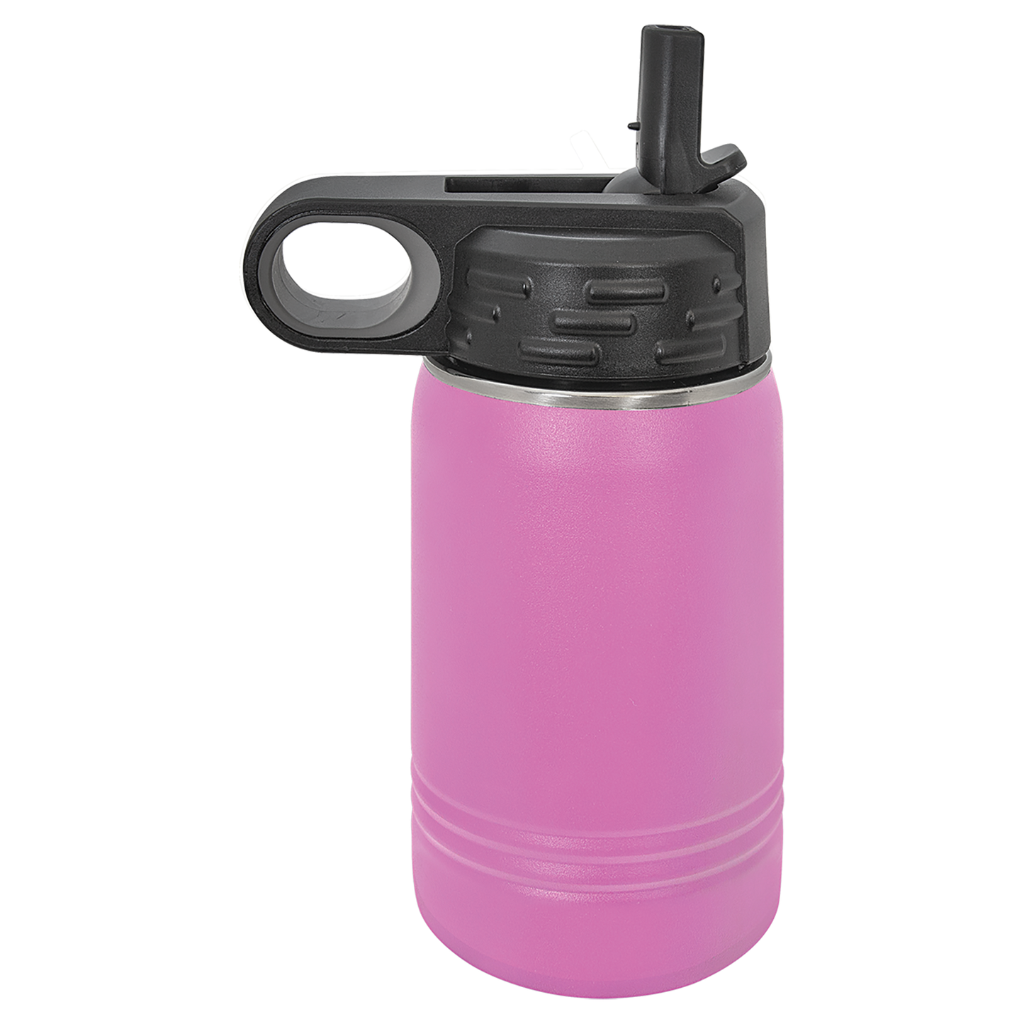 koodee 12 oz Stainless Steel Water Bottle Double Wall Vacuum Insulated Flask Cola Shape Metal Water Bottles for School (Pink)